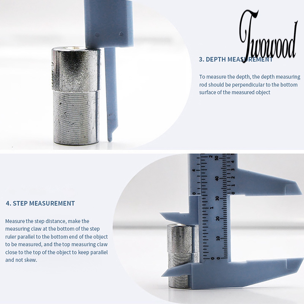 Twowood Jangka Sorong Vernier Caliper Alat Ukur Vernier Caliper Skala Presisi Profesional