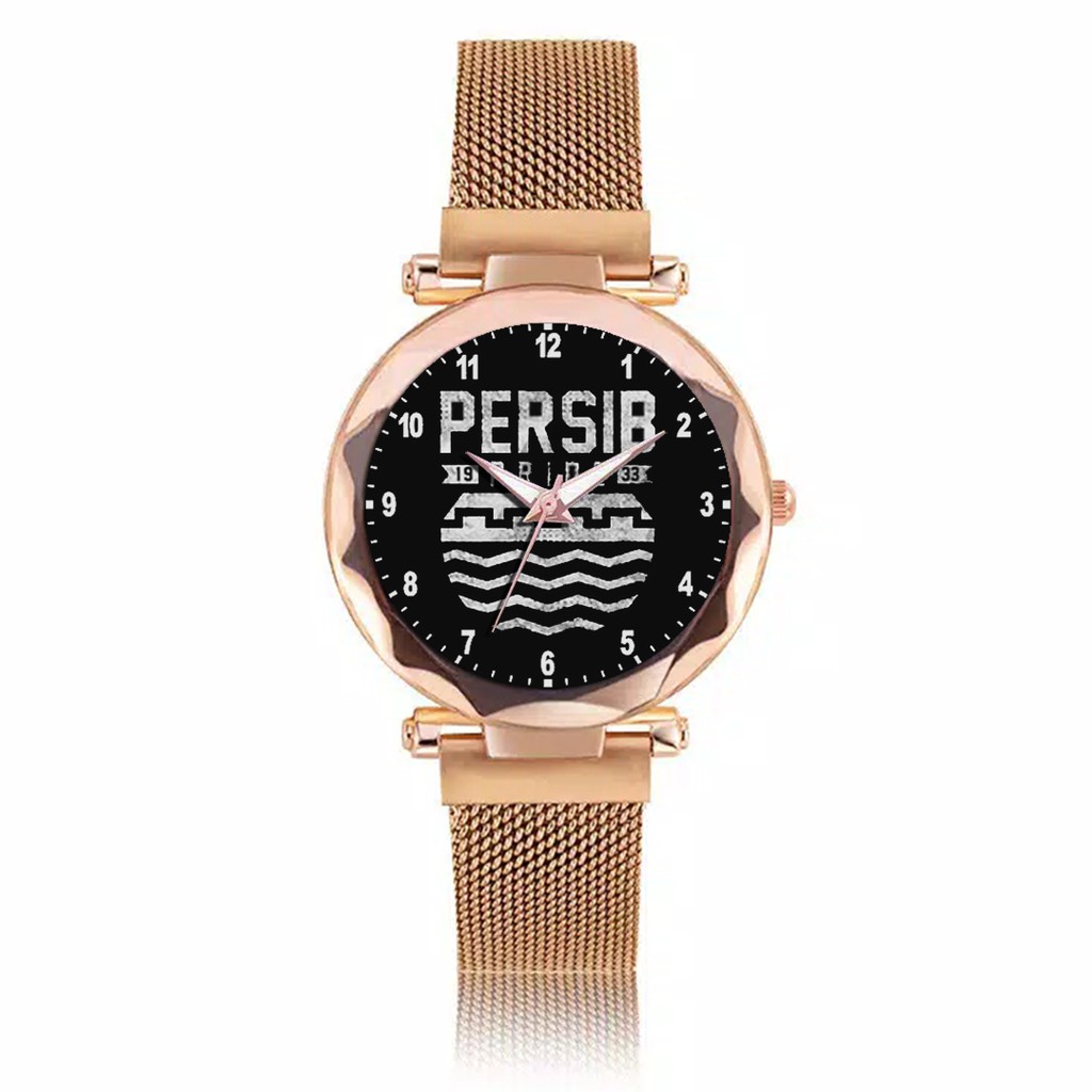 Jam Tangan Wanita Custom - Ladies Viking PERSIB MOTIF 10 Free Box &amp; Batre Cadangan