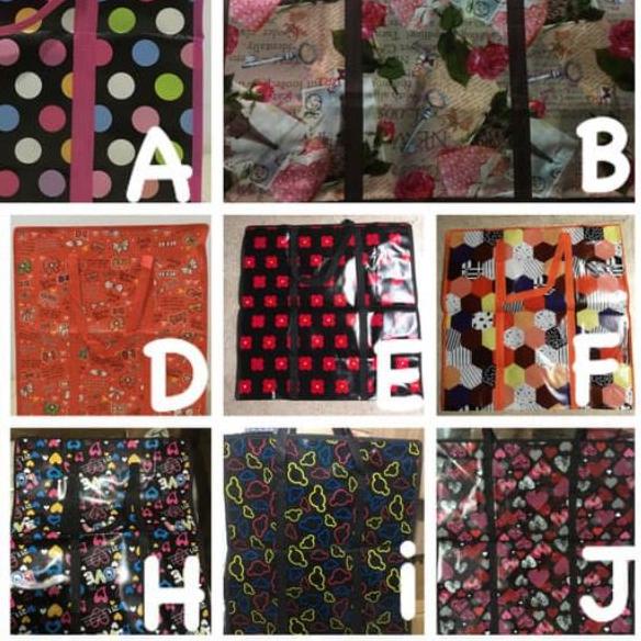 Tas Karung Plastik Jumbo Mudik Pindahan Penyimpanan Barang Baju Pakaian Pulkam Tas Travel Bag Toy Ma