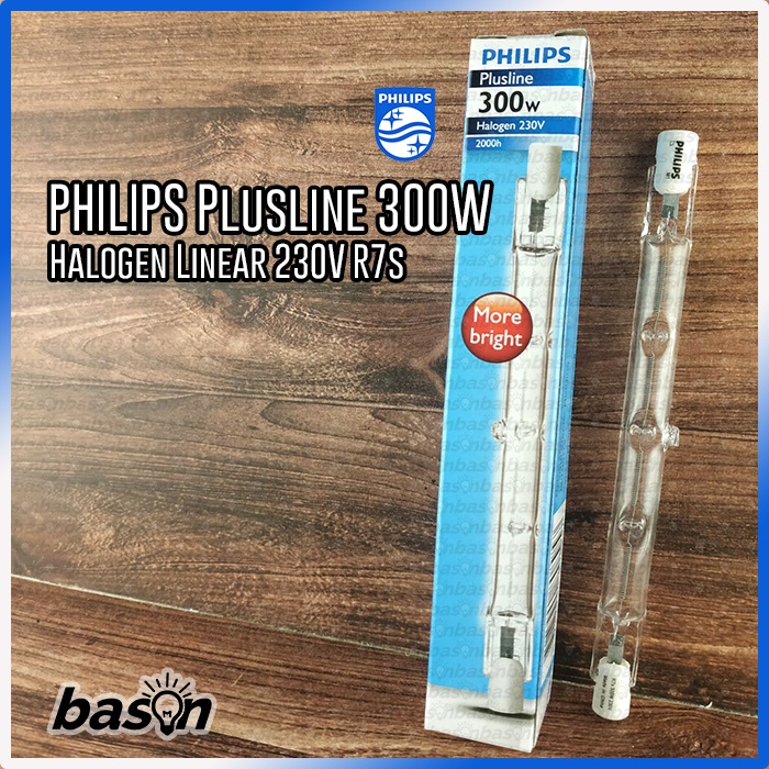 Philips Plusline S 300W R7s 230V - Halogen linear lamps