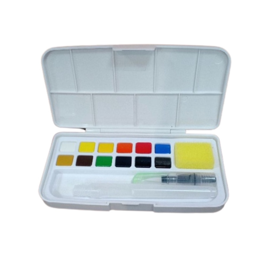 

Gramedia Banjarmasin - Superior Water Color Solid 12 Colours With Brush