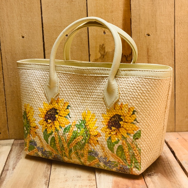 Tas pandan decoupag termurah cantik dan unik Shopee 