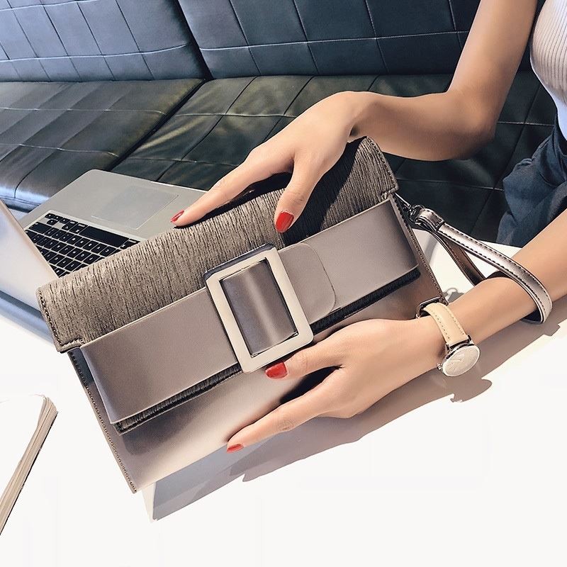 K9016 - BLACK/SILVER/RED - TAS PESTA CLUTCH DAPAT TALI PANJANG SLEMPANG JINJING TOTEBAG HANDBAG ELEGAN FASHION WANITA IMPORT TERMURAH BAGSTORE JAKARTA TAS BATAM JKT CR7168 BQ2604 KPC9016 JTF5869 LT1939 EL098
