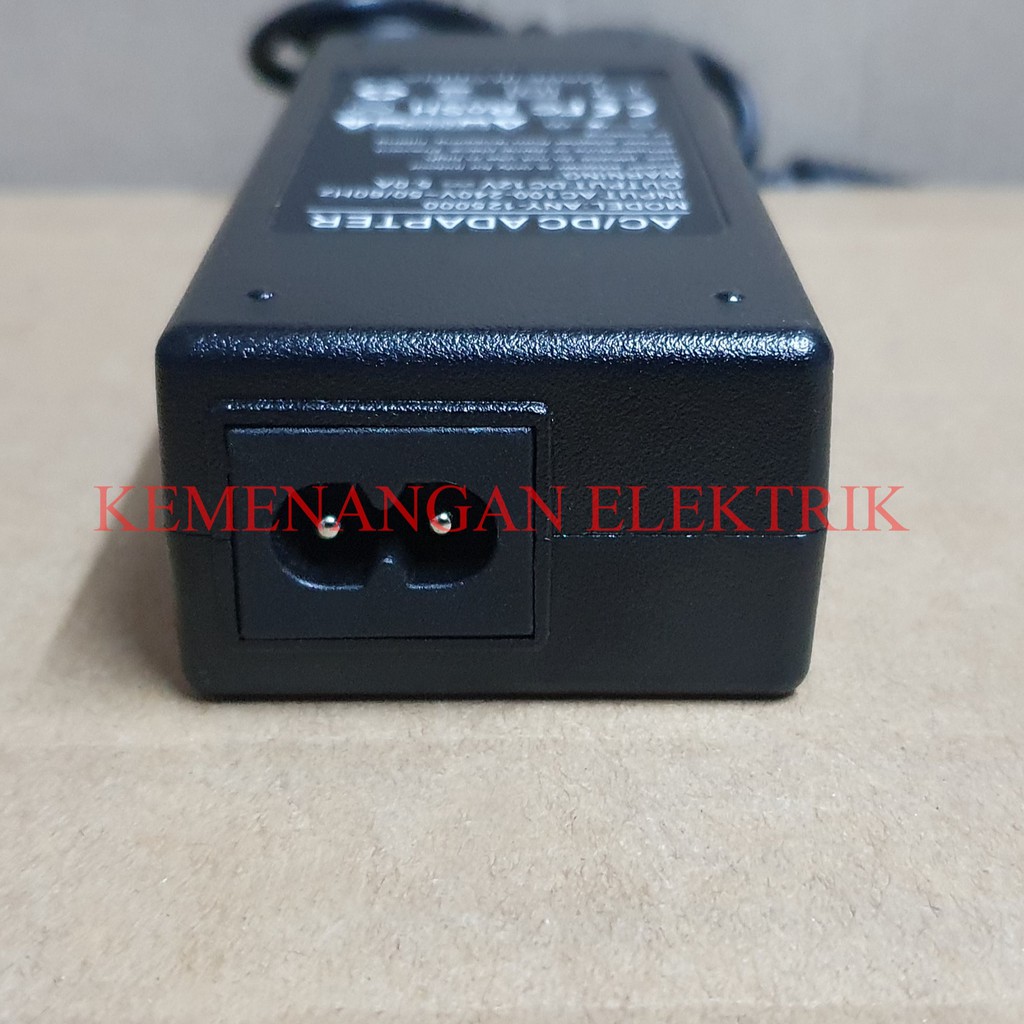 ADAPTOR DC 12V 5A in: 220V POWER SUPPLY ADAPTER CCTV 12 VOLT 5 AMPERE