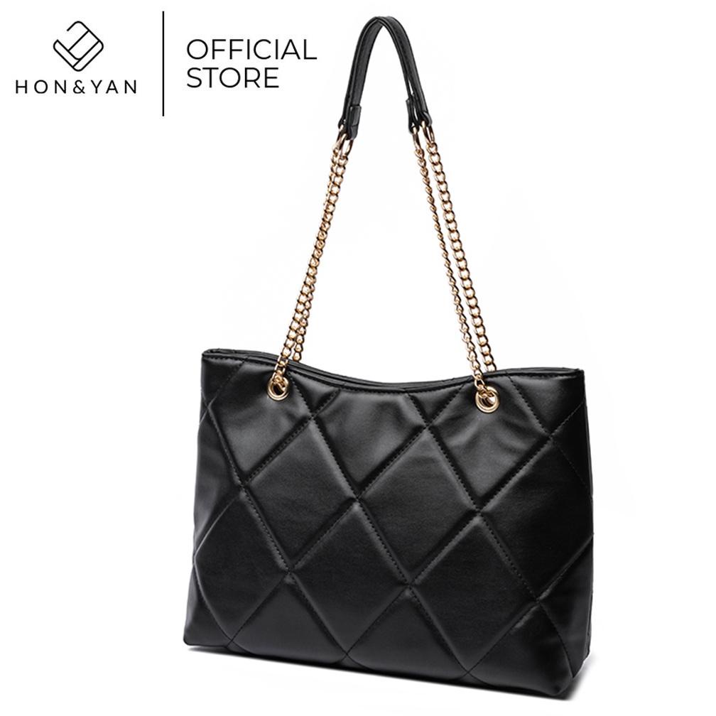 [Honyan] Tas Tote Bag Wanita Import Tas Selempang Shoulder Wanita Tali Rantai - Jennifer Tote Bag ,,