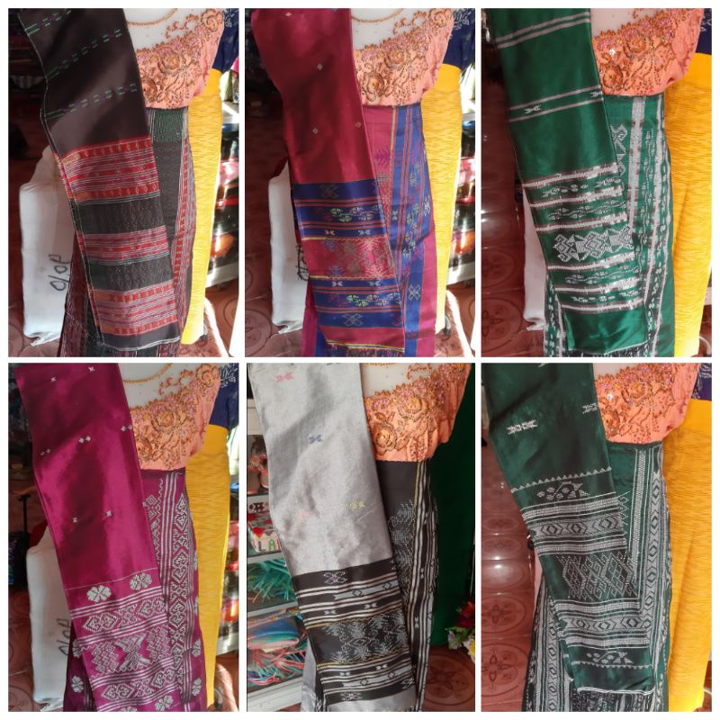 Songket sutra hongkong benang berlian mewah