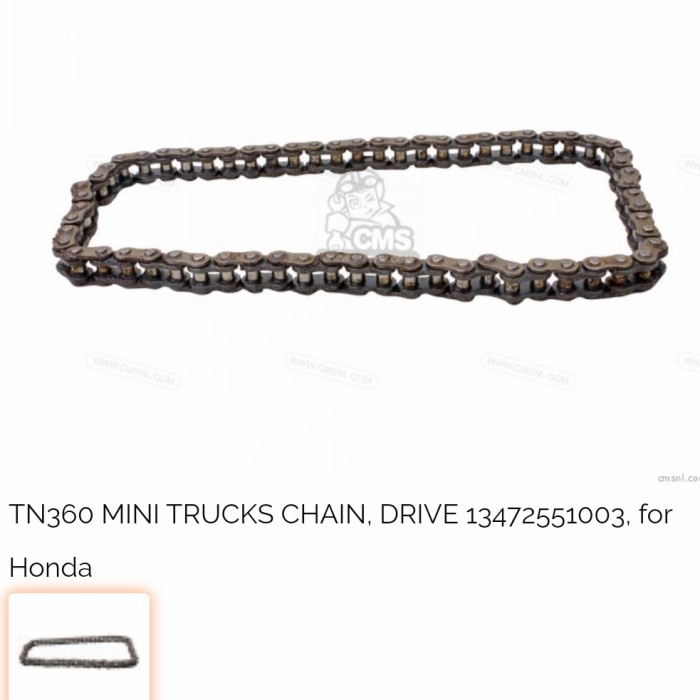 Drive Chain / Rantai Jalan Honda N-360 TN-360 N360 TN360