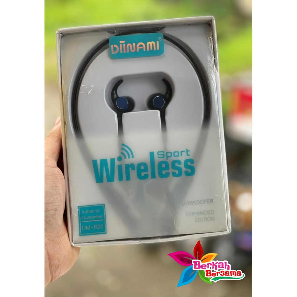 BM052 Headset headsfree Bluetooth ORIGINAL DIINAMI SPORT B26 SUPERBASS FOR ALL SMARTPHONE BB4346