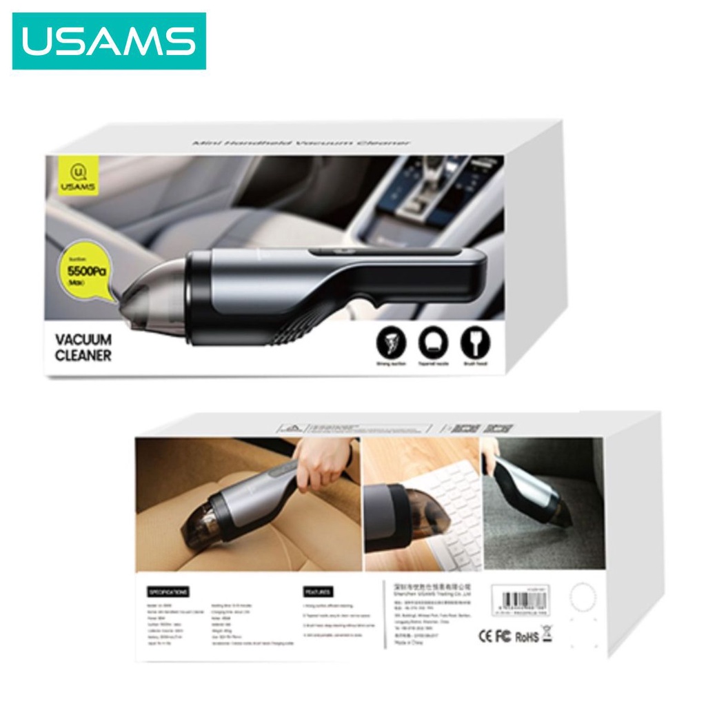 USAMS ZB108 Vacuum Cleaner Penyedot Debu Mobil Portable 5500pa