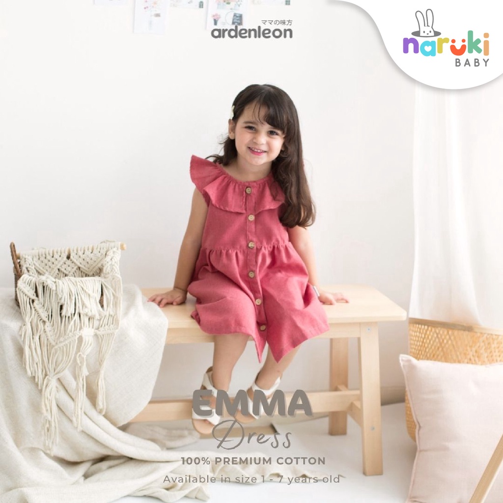 Ardenleon Emma Dress Girl Arden Leon Gaun Anak Perempuan