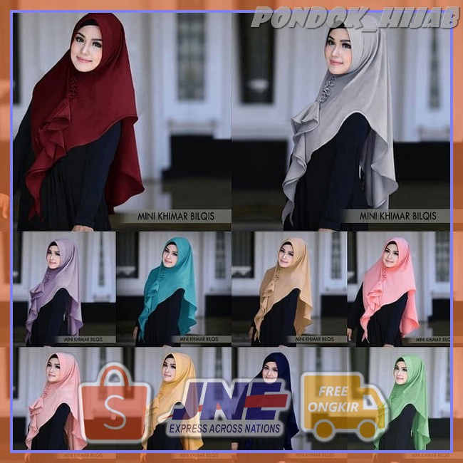 Terbaru Fashion muslim/hijab/hijab instan/jilbab/jilbab instan/pashmina/ciput/bergo/Khimar Bilqis