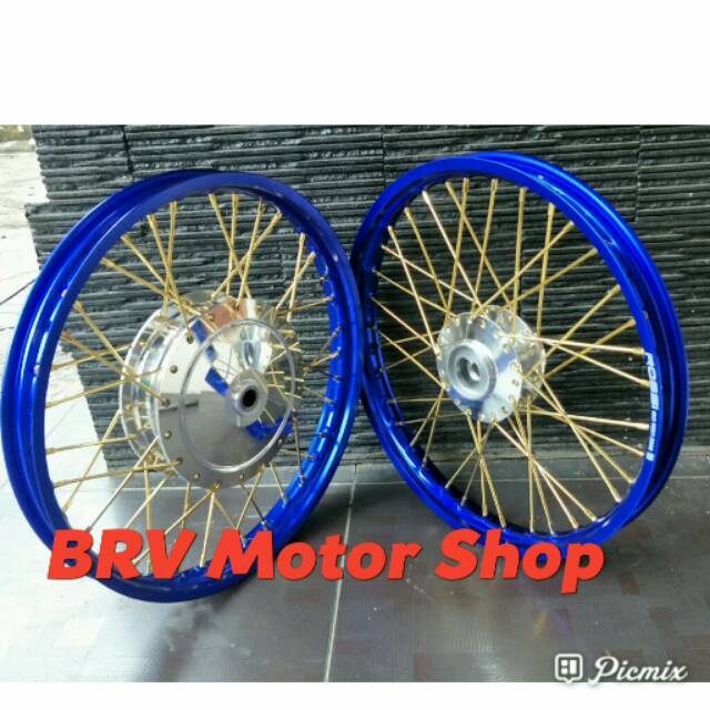 Sepaket Velg Jari Jari Beat Scoopy Mio Vario 110 125 X Ride it Spin Skywave Spacy Dll Velg Ring 17