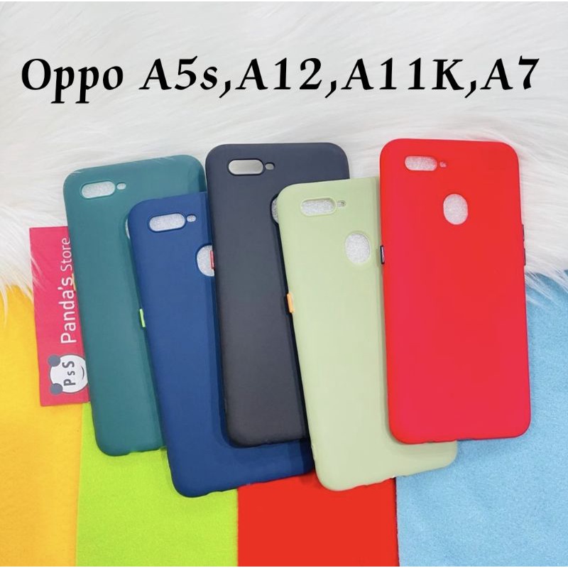 Case Oppo A5s, A12, A11K, A7 Babycase + Pelindung Kamera, Makaron Full Color (PsS)