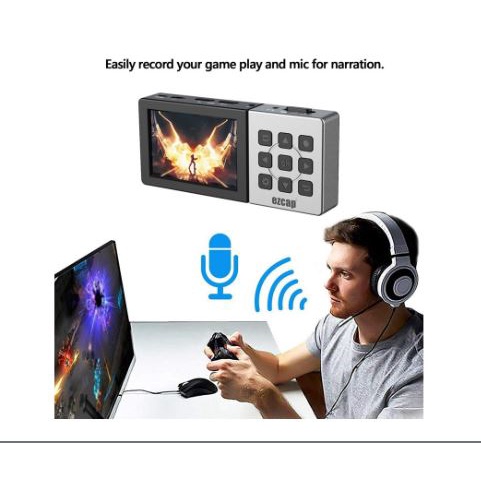 Video recorder portable ezcap hdtv 3.5mm tf micro sd 1080p 60hz full hd live streaming 273 ezcap273 ec273