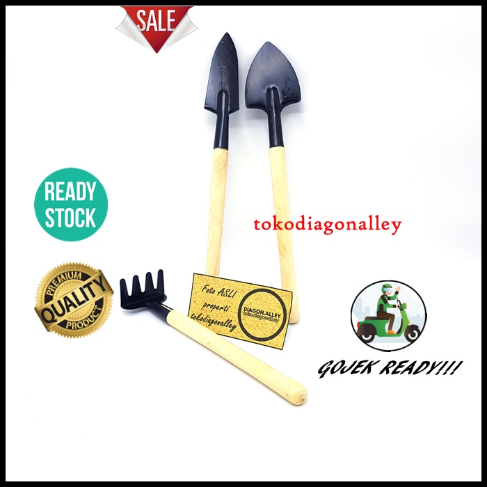 Sekop Tanaman Pot Sekop Mini Tanaman Hias Sekop Pot Bunga Ukuran Skop Kecil Shovel Spade 3 PCS