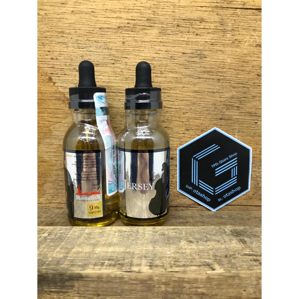 Manhattan Jersey 60ml 3mg 6mg 9mg 12mg 18mg 24mg liquid vape vapor pod pods DTL - MTL pita cukai