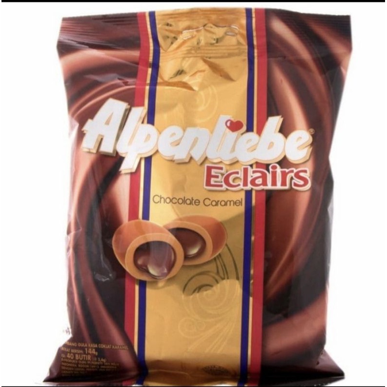 Permen alpenliebe eclairs chocolate caramel