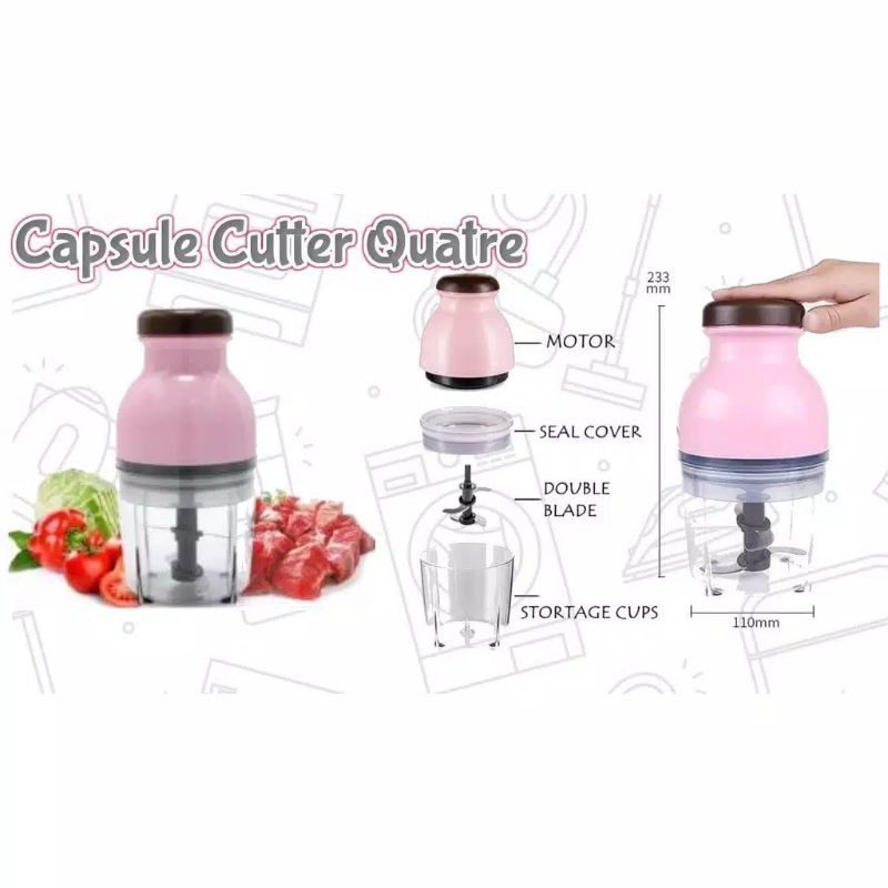 Blender kapsul - Capsule Cutter Quatre - Blender Serbaguna - blender makanan bayi