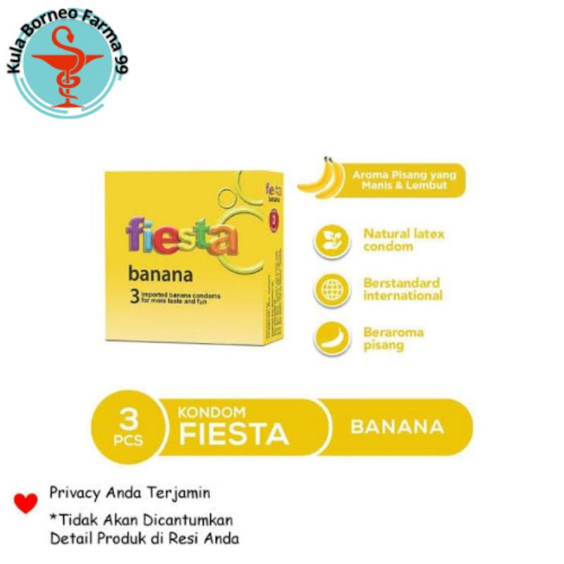 Kondom Fiesta Banana isi 3 sachet