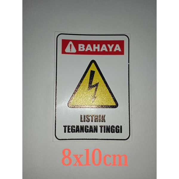 Jual Stiker Bahaya Listrik Shopee Indonesia