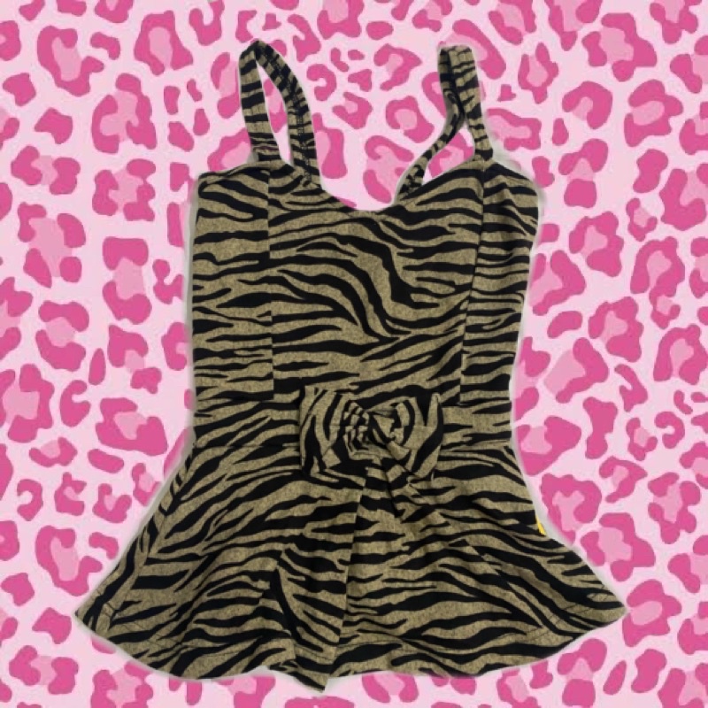 y2k Zebra tanktop baju y2k tanktop - tanktop motif macan