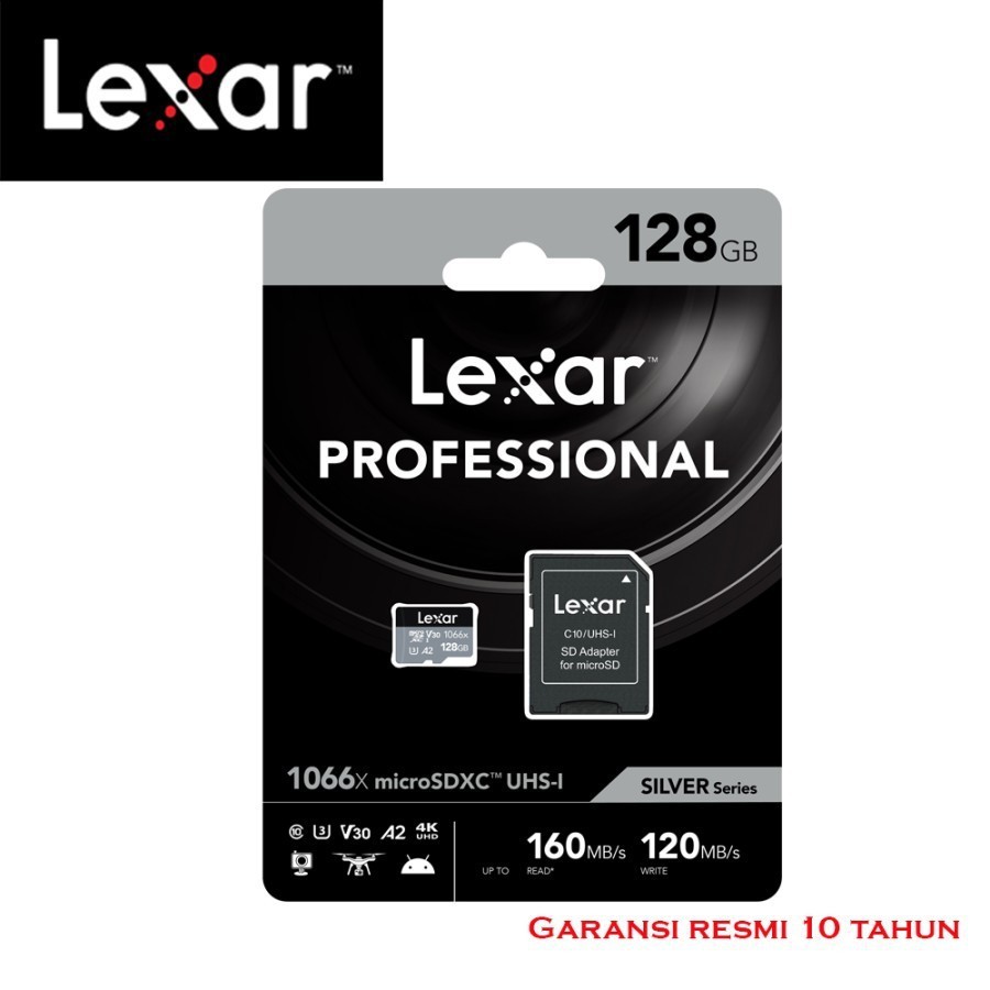 Lexar Microsd 128GB Professional 1066x Up to 160Mb/s