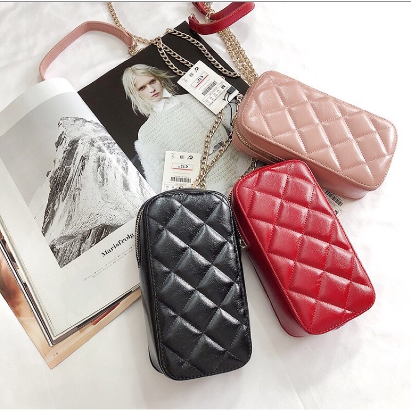 Stradivarius sling bag phone ( muat gadget 6,6" ) READY PINK ‼️