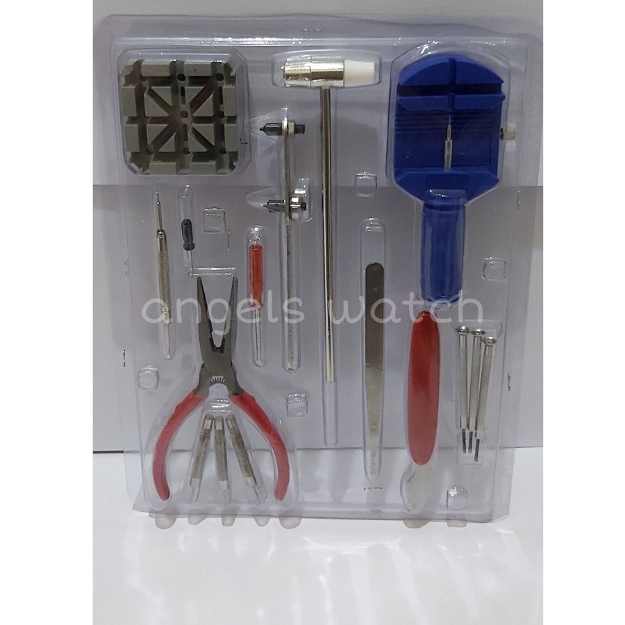 alat servis jam reparasi jam tangan / watch repair tool kit 1 set