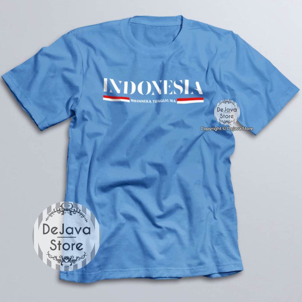 Kaos Distro Indonesia Bhinneka Tunggal Ika Baju Agustus Cotton Combed 30s Unisex Premium | 4385-7
