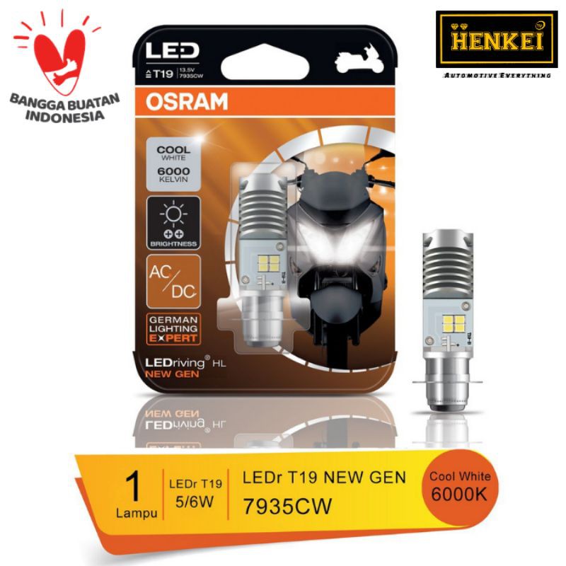 Lampu Led Motor Osram T19 AC/DC M5 H6 K1 Bebek dan Matic Warna Putih