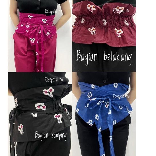 obi belt tenun / ikat pinggang obi tenun / obi belt batik