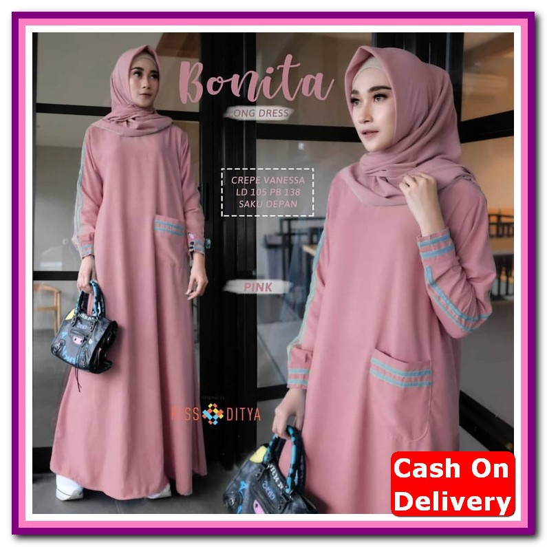 Gamis Rauna Rk 212 Kubus Gamis Rauna Terbaru Gamis Dewasa Busui F UC941 Baju Gamis Polos Baju Gamis