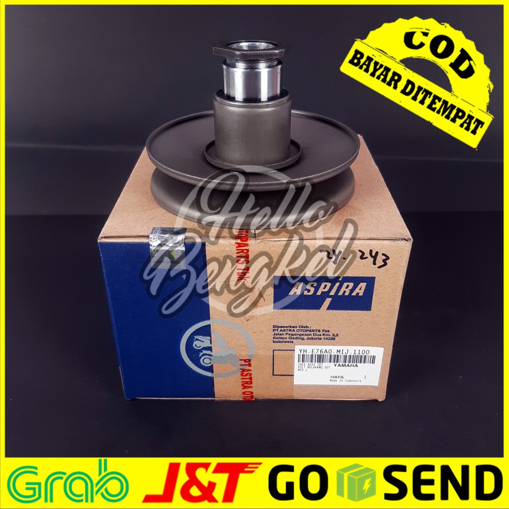 Puly pully pulley sliding set Mio j / Mio GT / Fino f1 ORI original injeksi CC 113,7 aspira