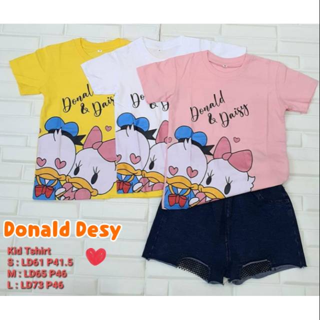 kaos anak gambar donald desy love