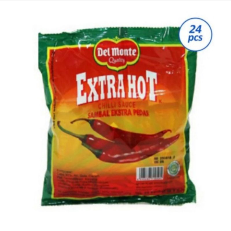 

[harga grosir] saos sambal del monte extra hot (8gr x 24 pcs)