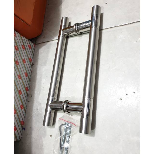 Handle pintu baut tembus stainless 33cm ANTI KARAT