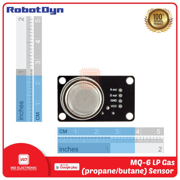 RobotDyn MQ-6 LP gas (propane/butane) sensor