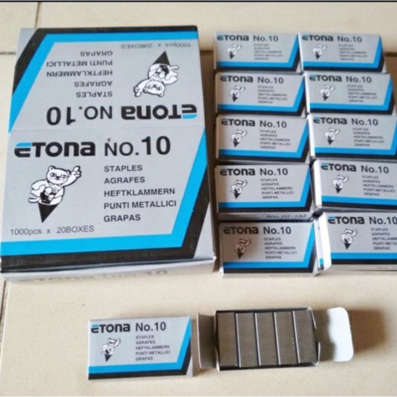 

Isi Staples Merek Etona Ukuran Kecil no 10