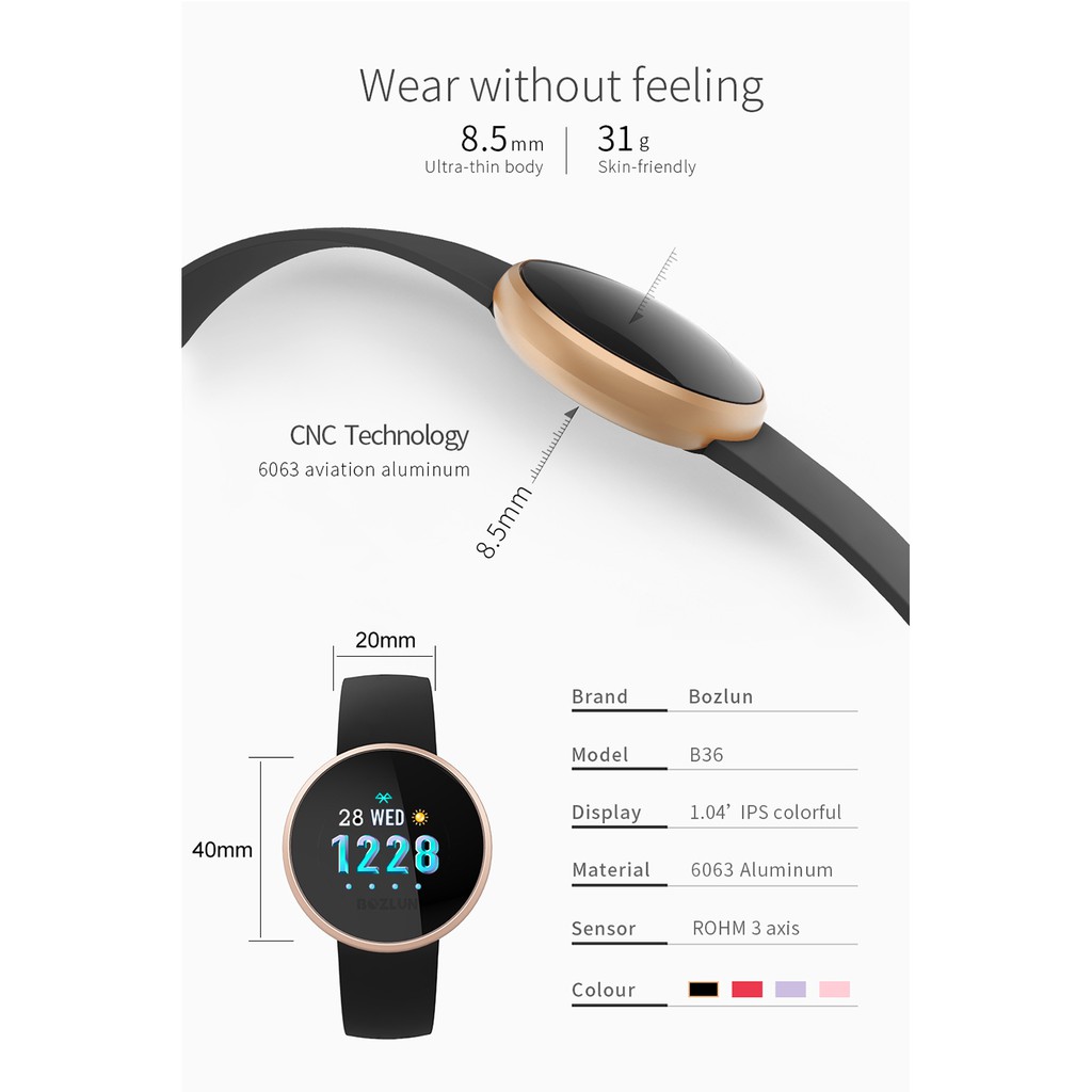 bozlun b36 smartwatch