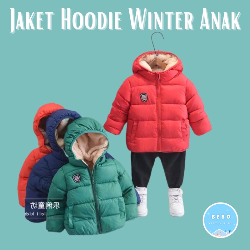 Jaket Hoodie Tebal Musim dingin Anak Anti air Winter Kids Jacket waterproof