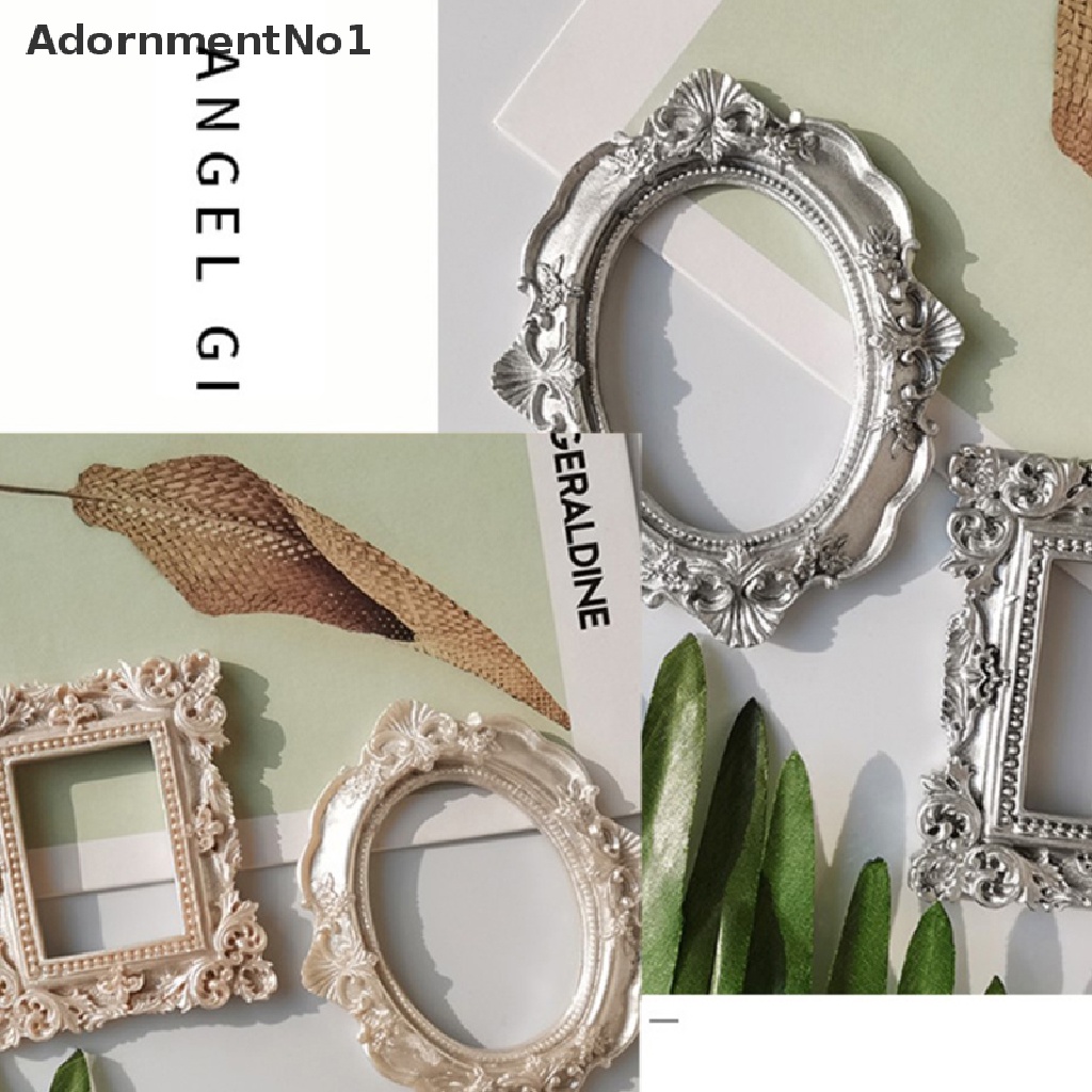 (AdornmentNo1) Frame Foto Bahan Metal Gaya Retro Untuk Display Nail Art