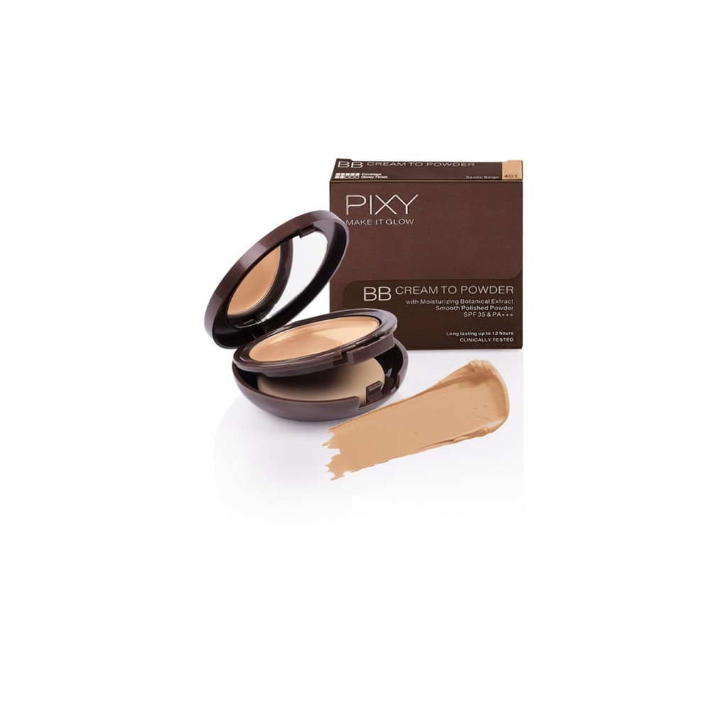 Pixy Make It Glow BB Cream To Powder - 401 Sandy Beige