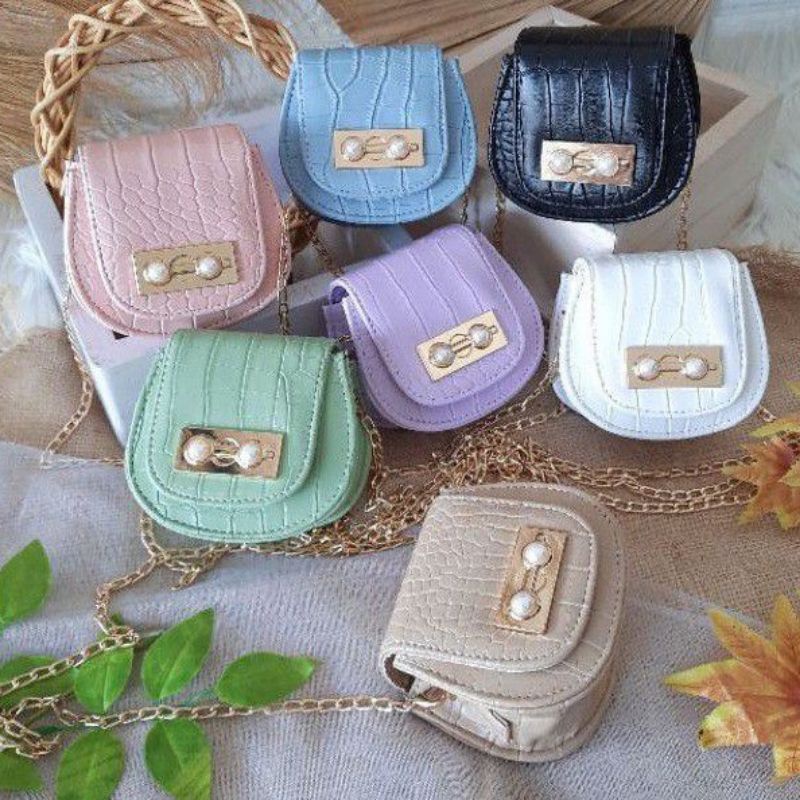 TAS SELEMPANG WANITA/MINI PEARL