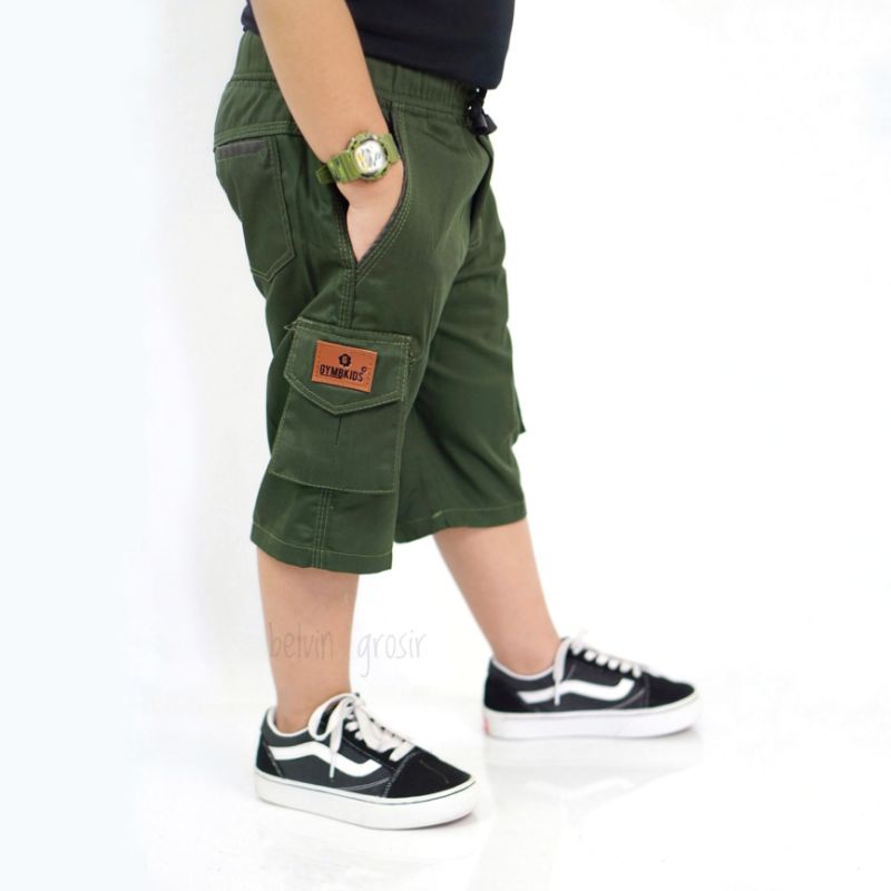 Gymbkids 2-5Thn Celana Pendek Celpen Chino Cargo Anak Laki Cowok Bahan Katun