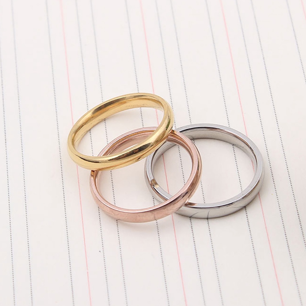 Hu Hu Hu Hu Hu Alat Bantu Pasang Kacamata♡ Cincin Pasangan Bahan Metal Untuk Pertunangan