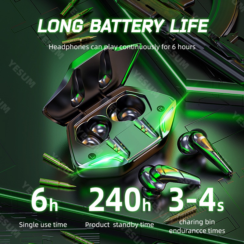 ⚡YZ Apro366 High Value TWS Gaming Earbuds Bluetooth Earphone Low Delay