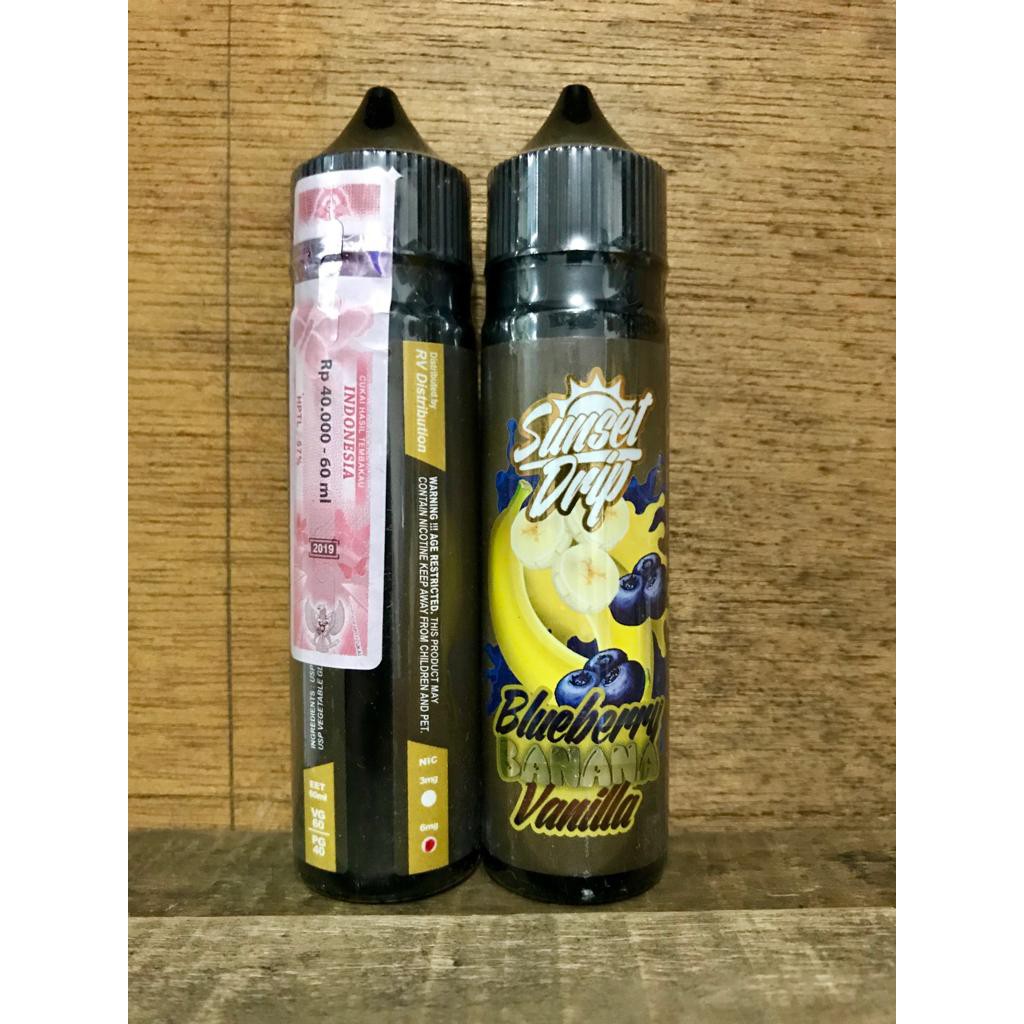 Liquid Sunset Drip Strawberry Vanilla mix berry donut blueberry banana mixberry vape pita cukai rv