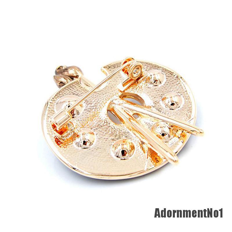 (Adornmentno1) Pin / Bros Palet Berlian Imitasi Inlaid Untuk Aksesoris Dress / Syal Pria / Wanita 2