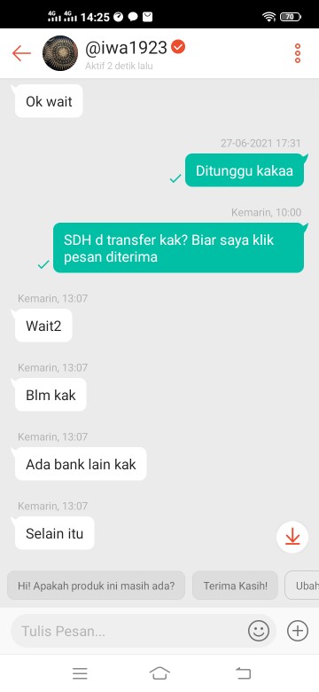Kemeja Batik Pria Ginandra Ungu Full Furing Reguler Fit