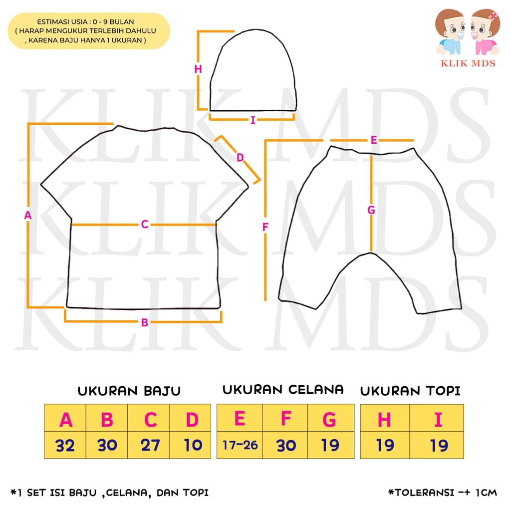 Setelan Bayi Laki-Laki Free Topi Pakaian Bayi Bricks 1 Ukuran Estimasi 0-9 Bulan